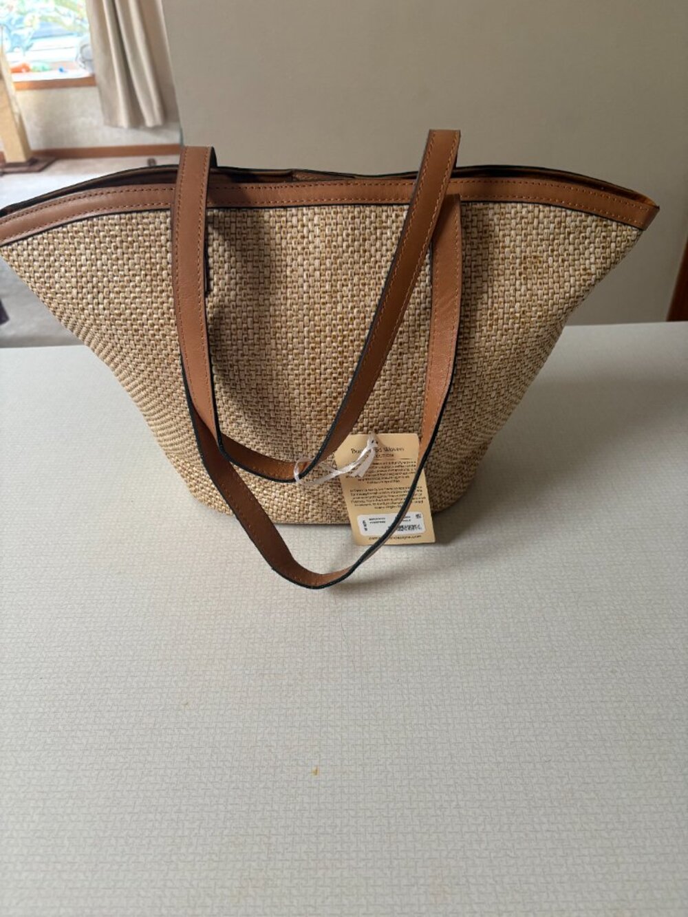 NWT Patricia Nash Marconia Natrale Tote from her Burnished Woven Collection